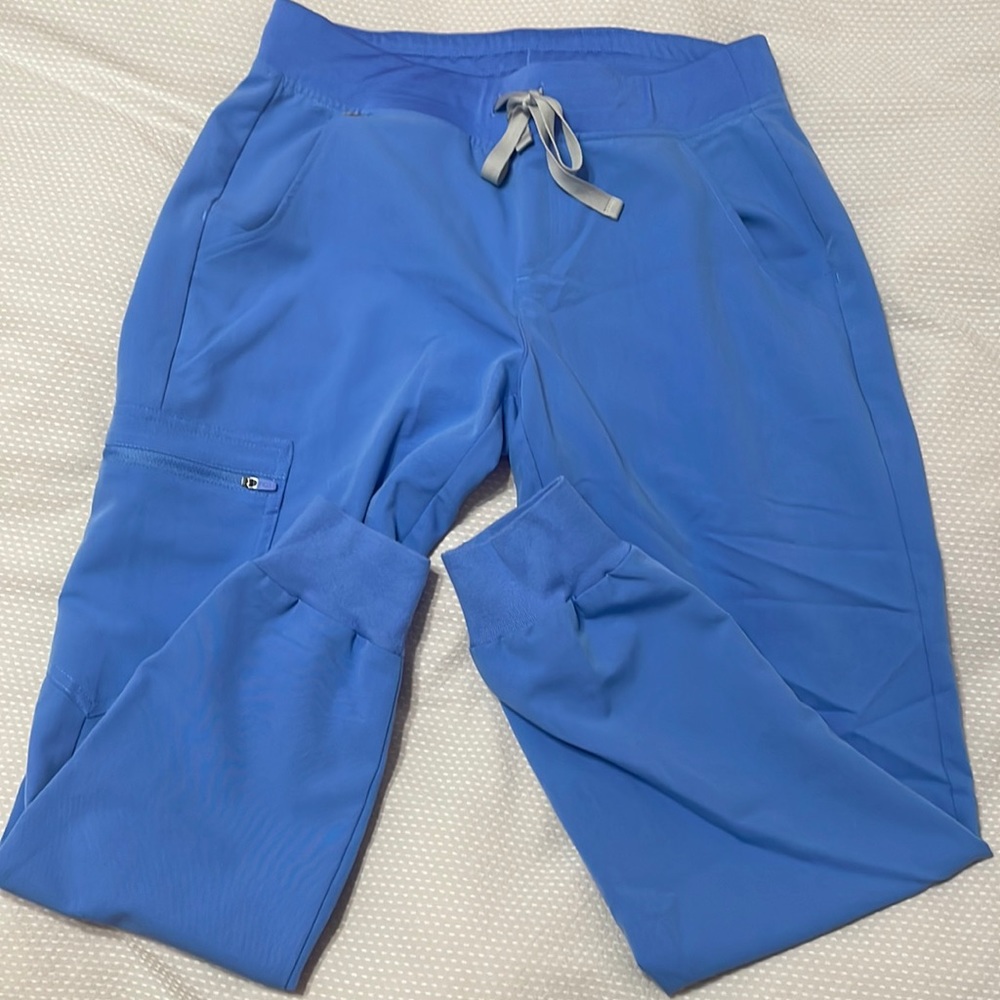 Figs ceil blue Zamora joggers size petite small